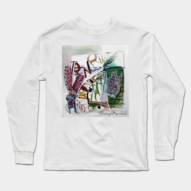 Surrealistic alarm clock Long Sleeve T-Shirt by diegomanuel